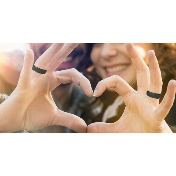 Silicone Wedding Rings For Women - MERMAID COMBO SET OF 4 - Picture 4 of 7